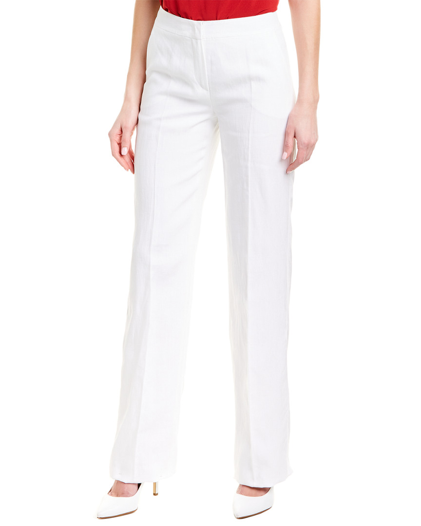Max Mara Linen Trouser Women's White 4 | eBay