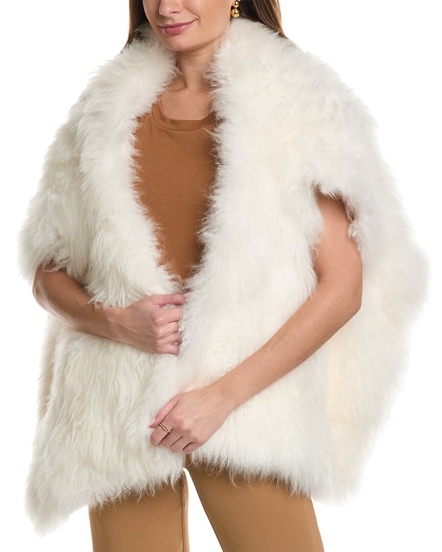 Shop Michael Kors Collection Shearling Wrap Vest