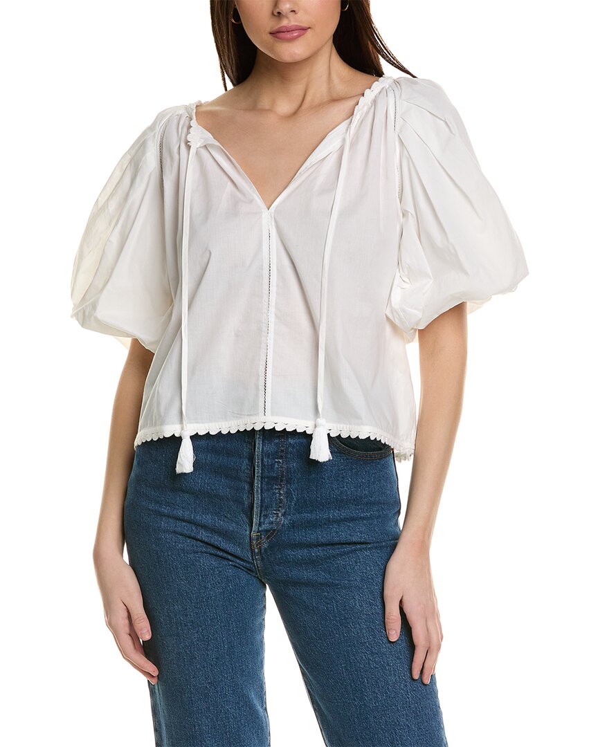 Shop Figue Harlow Top In White