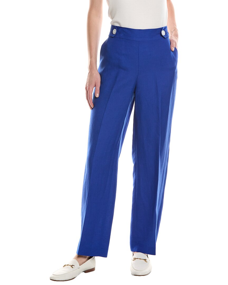 Anne Klein Linen-blend Wide Leg Pant
