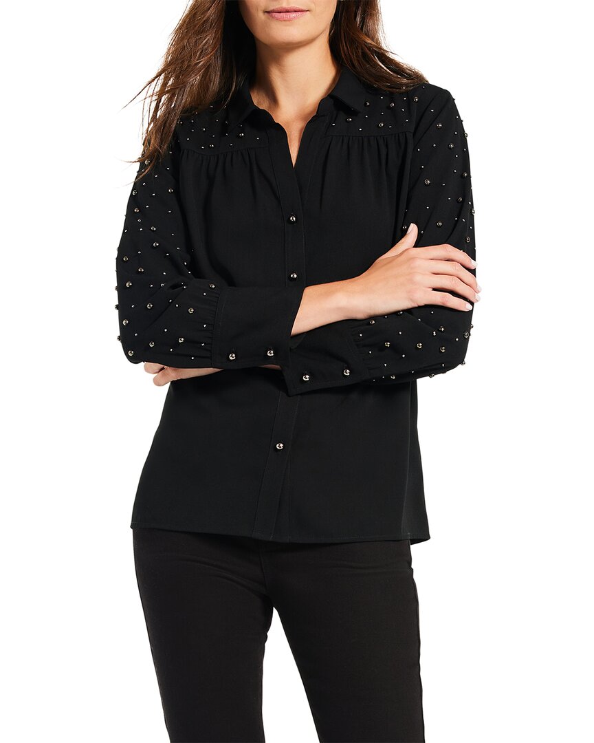 Nic + Zoe Constellation Embellished Button-up Shirt