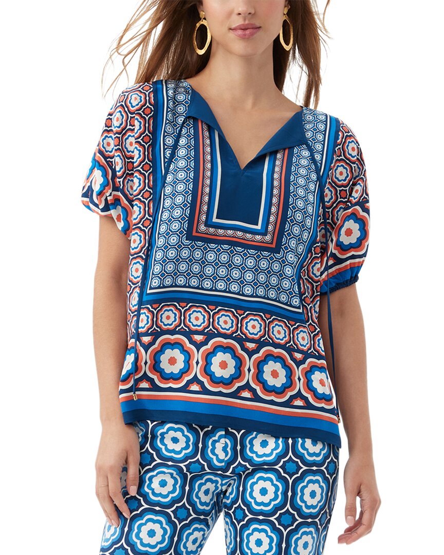 Shop Trina Turk Floria Silk Tunic