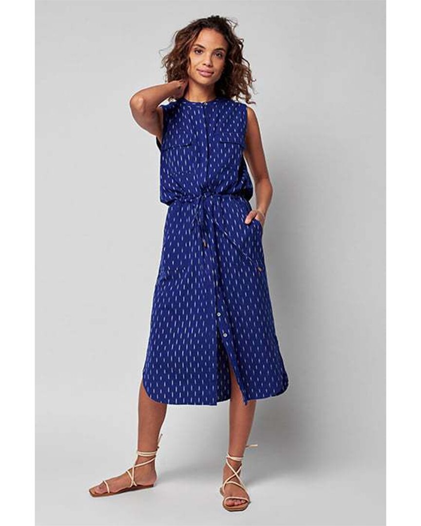Shop Faherty Saylor Dress In Blue