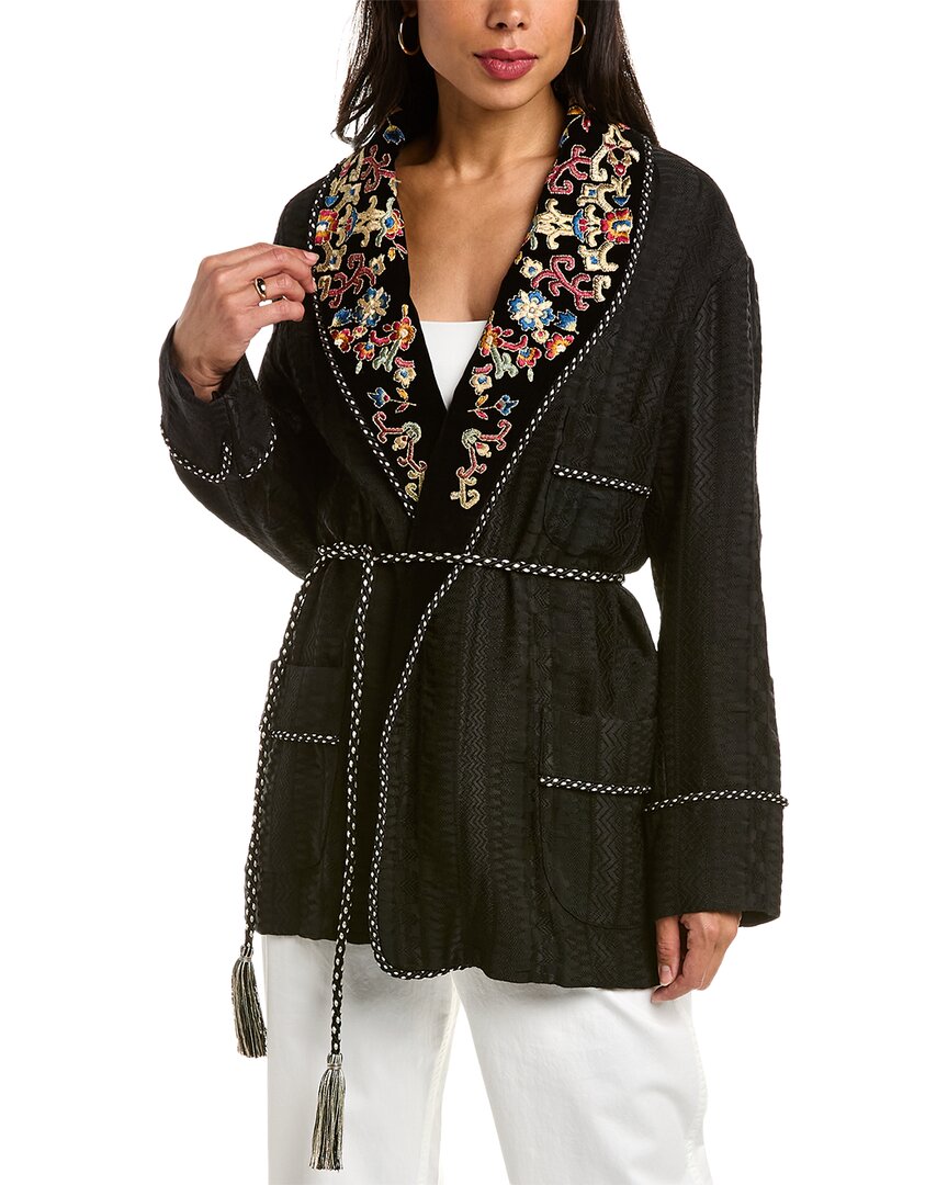 Shop Etro Wool-blend Jacket In Black