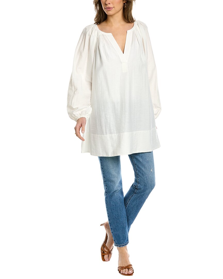 A.l.c Nomad Linen-blend Tunic In White