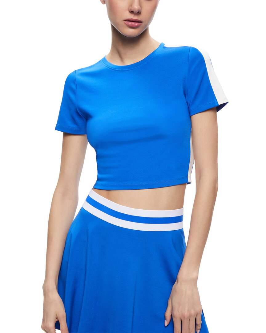 Shop Alice And Olivia Alice + Olivia Cindy Classic Cropped T-shirt