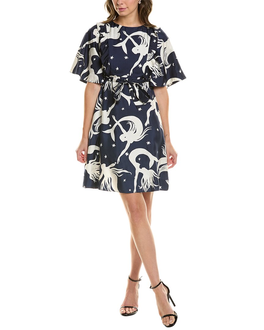 Valentino Short Dresses In Navy