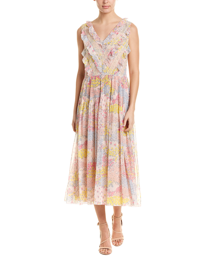 Image of RED Valentino Pleated Midi Dress