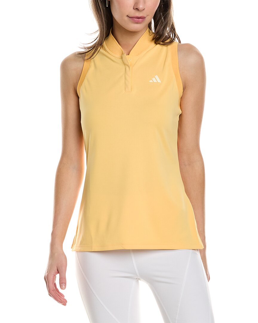 Shop Adidas Originals Adidas U365t Heat.rdy Polo Shirt In Yellow