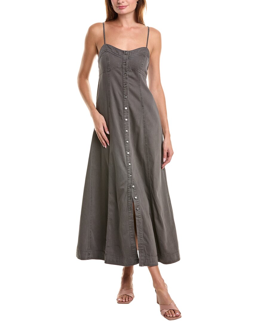 Free People Just Jill Maxi In Black Pearl In Grey