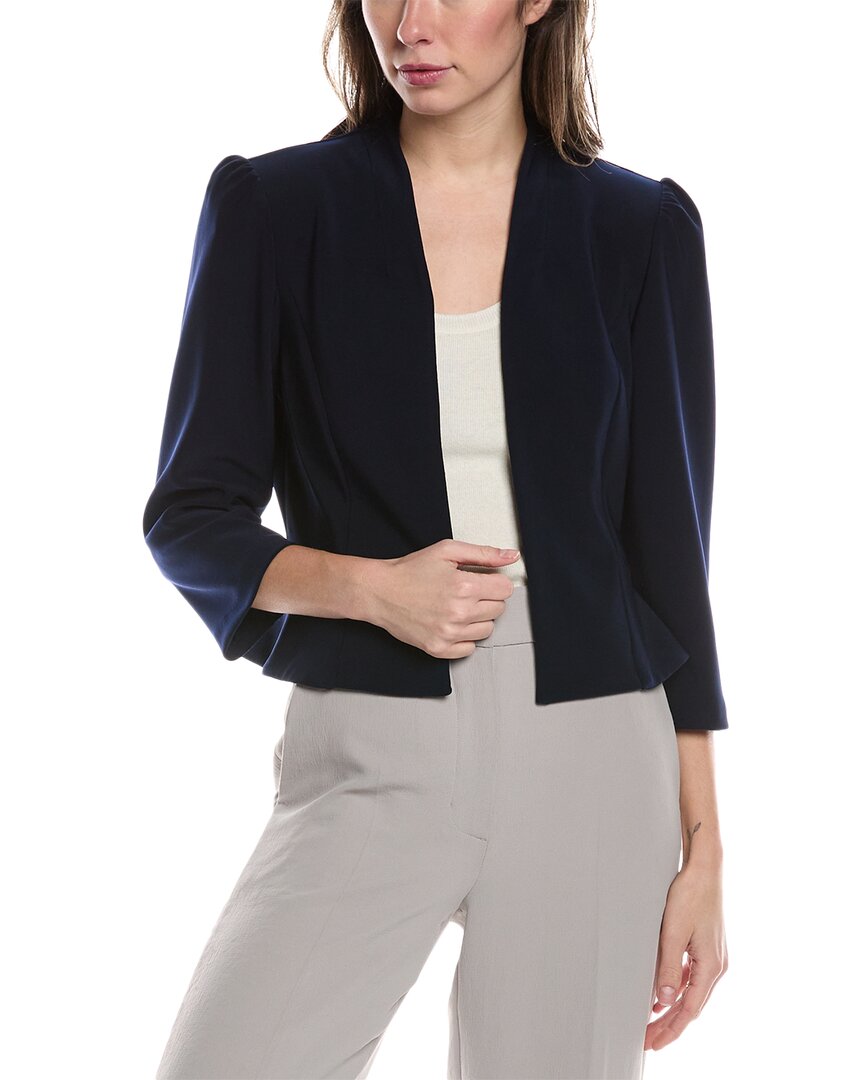 Joseph Ribkoff Cropped Jacket In Blue