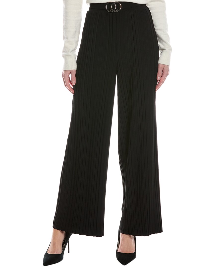 Joseph Ribkoff Pleated Pull-on Pant In Black