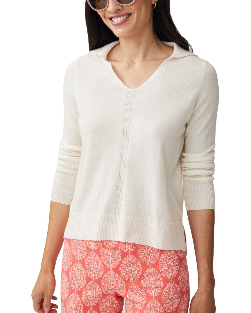 J.mclaughlin Dillia Cashmere Sweater In White