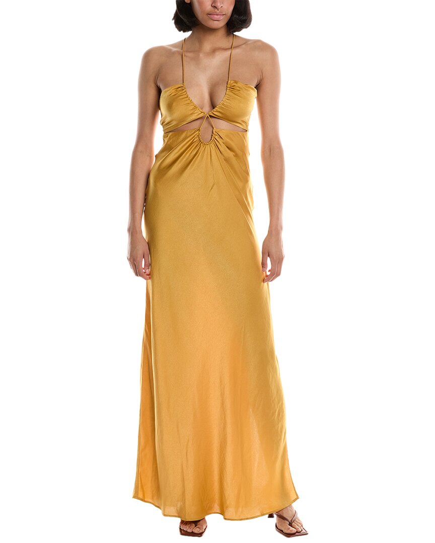 Ba&sh Strappy Maxi Dresses In Yellow
