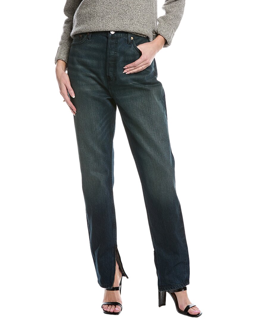 Re/done Midnight Super High Drainpipe Jean In Blue