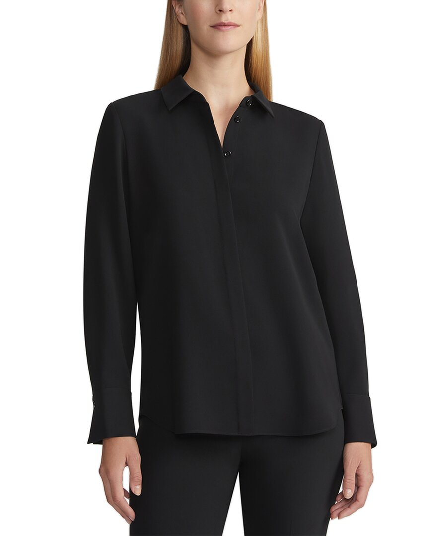 Lafayette 148 Scottie Silk Button-down Blouse