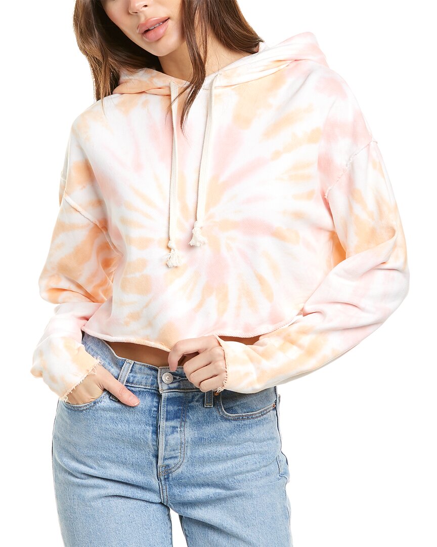 Image of WSLY Pam Raw Edge Cropped Hoodie