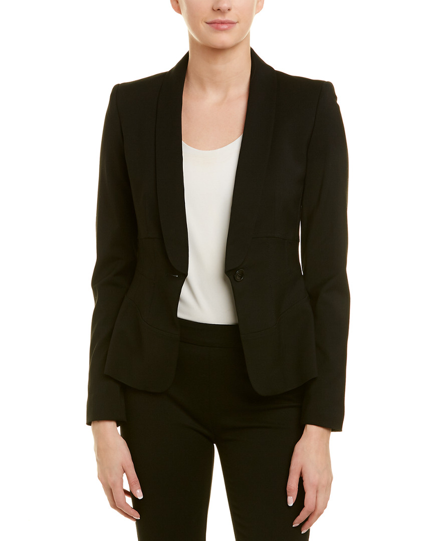 Image of Karen Millen Wool-Blend Blazer