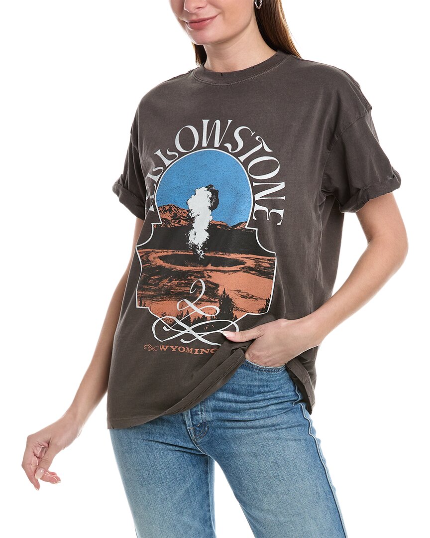 Shop Girl Dangerous Yellowstone Western T-shirt In Black