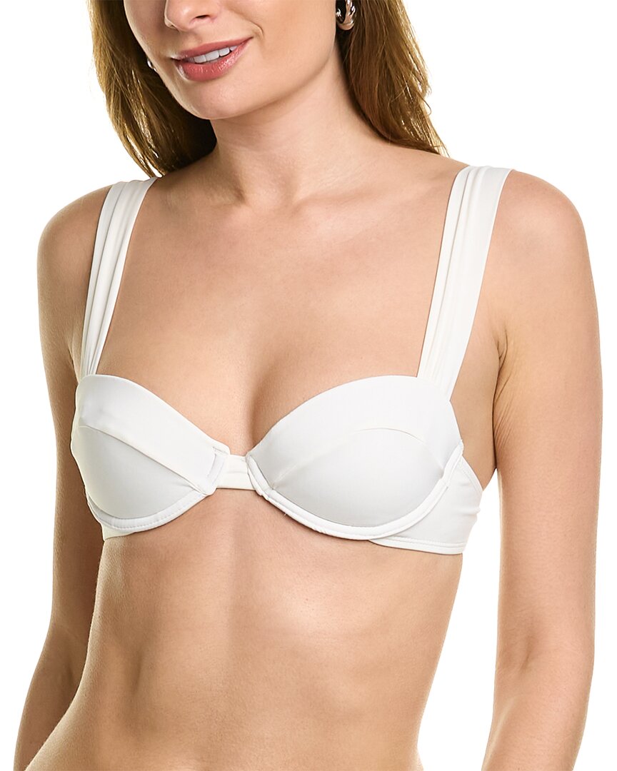 Shop Weworewhat Claudia Bikini Top In White