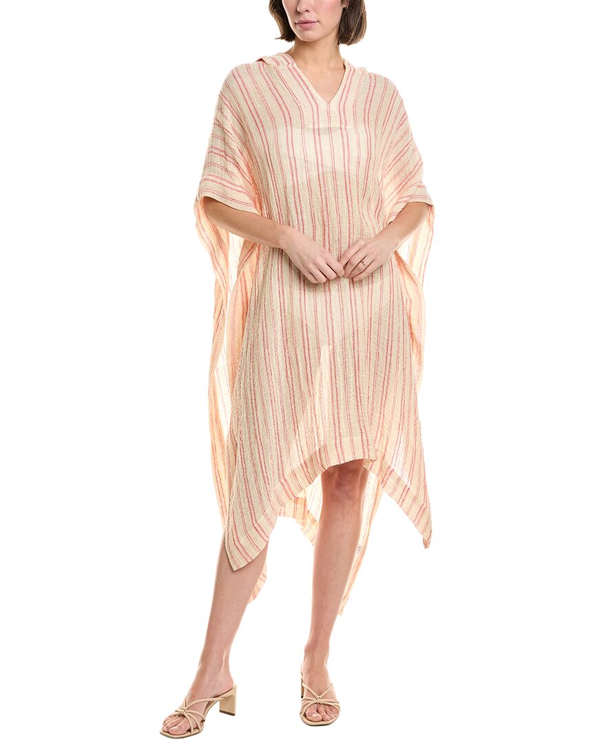 Lisa Marie Fernandez Linen Beach Poncho In Beige