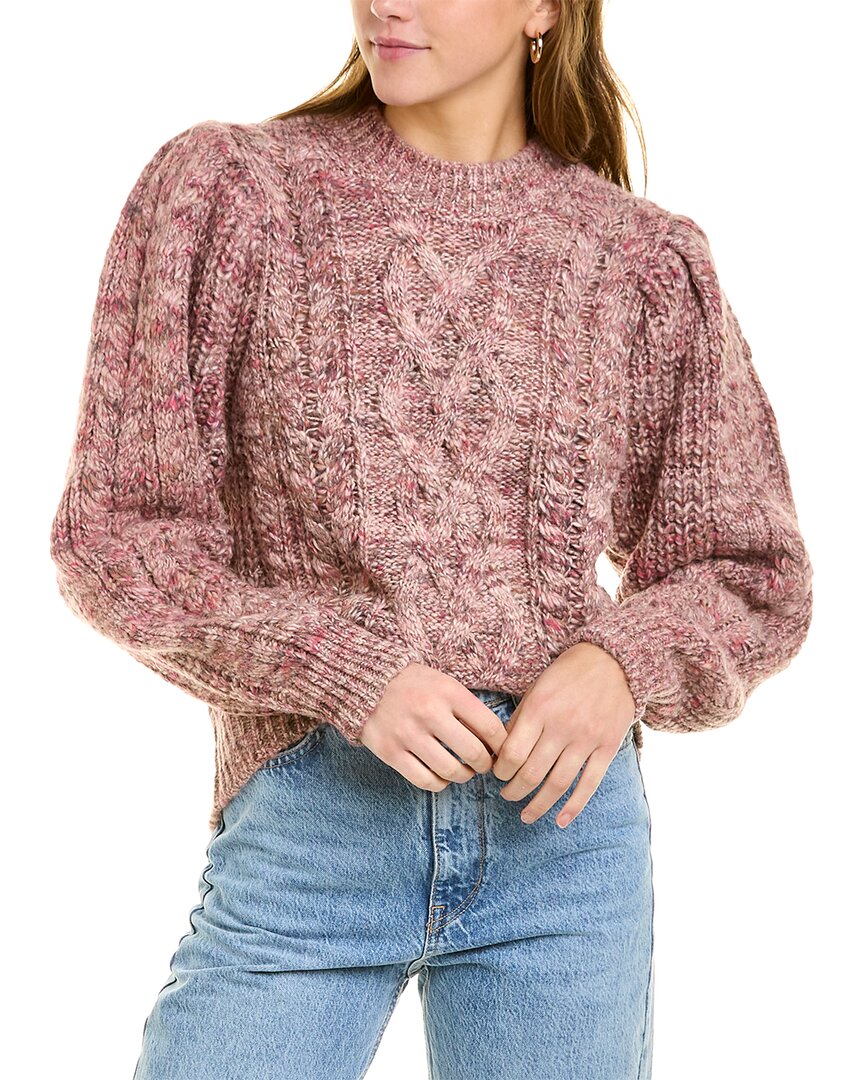 Shop Isabel Marant Etoile Raith Wool & Alpaca-blend Sweater In Pink
