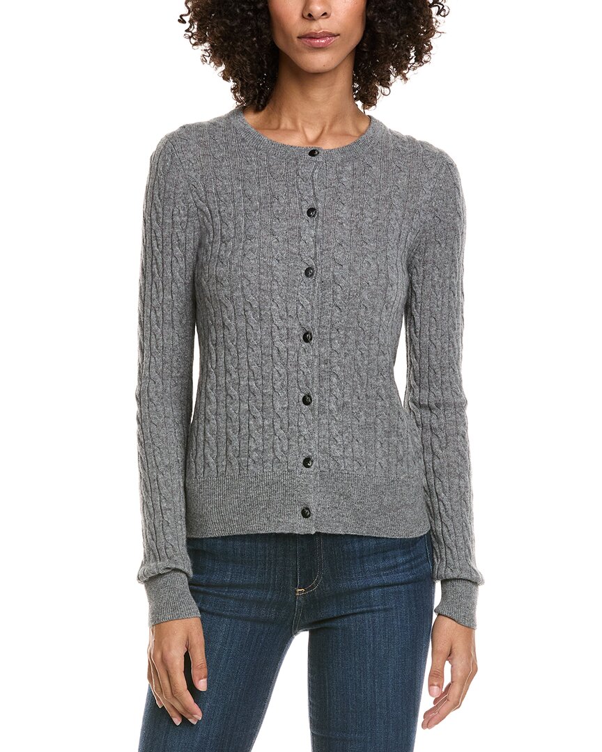 Incashmere Wool & Cashmere-blend Cardigan In Gray