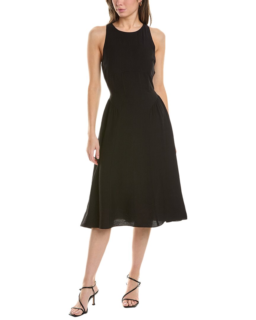 Shop Bcbg New York Sleeveless Midi Dress In Black