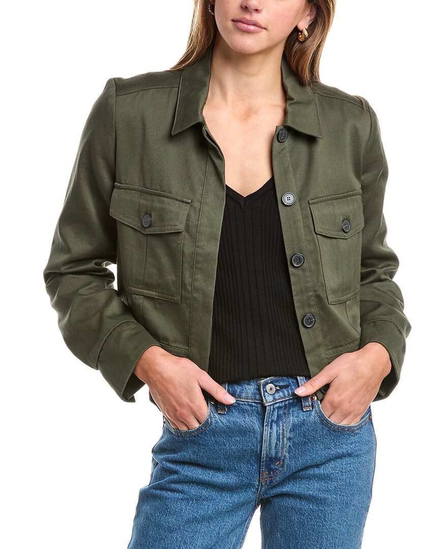 Ba&sh Ba & Sh Elia Cropped Jacket In Green