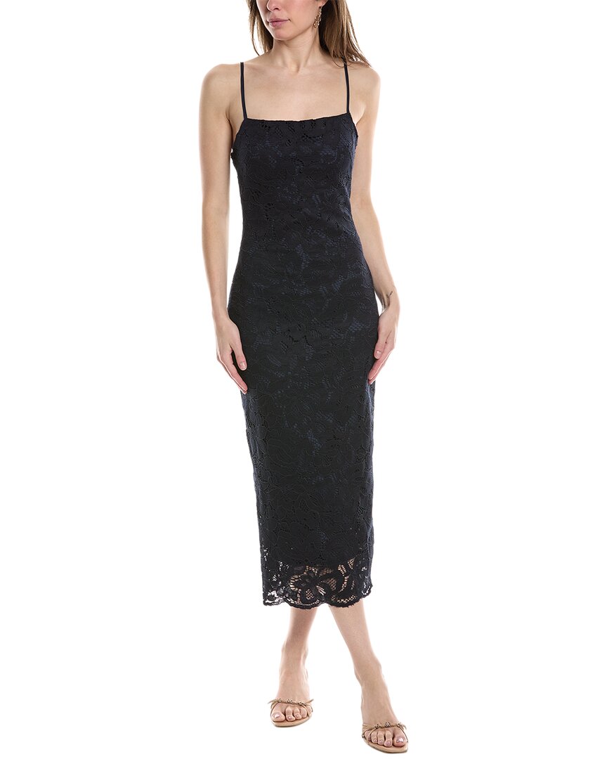 Shop 70/21 Lace Midi Dress In Black