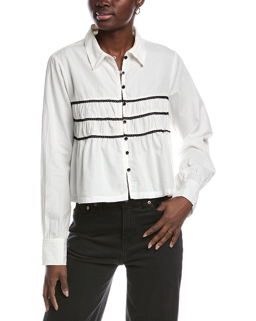 Shop Free People Lace Lover Blouse In White