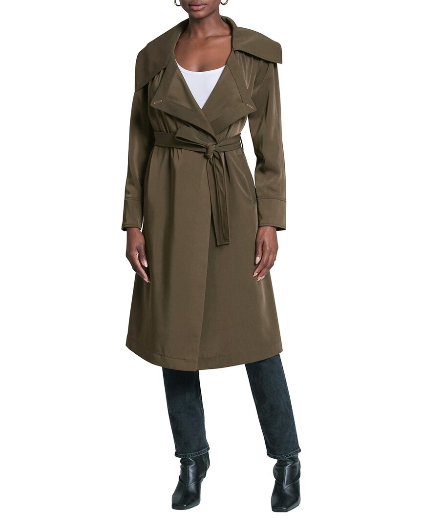 Avec Les Filles Drape Trench Coat