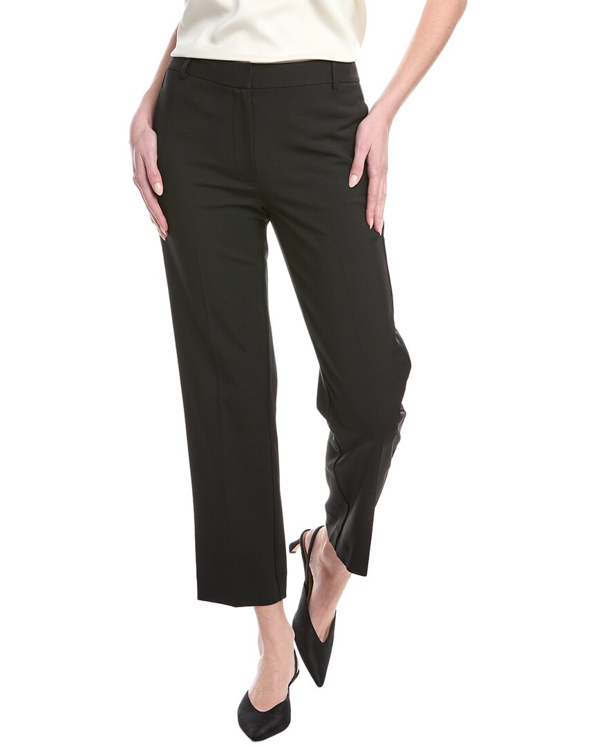 Rebecca Taylor Cavalry Wool-blend Twill Pant In Black