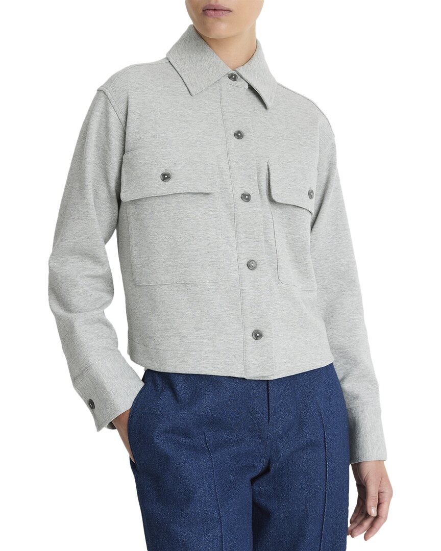 Vince Cropped Knit Jacket