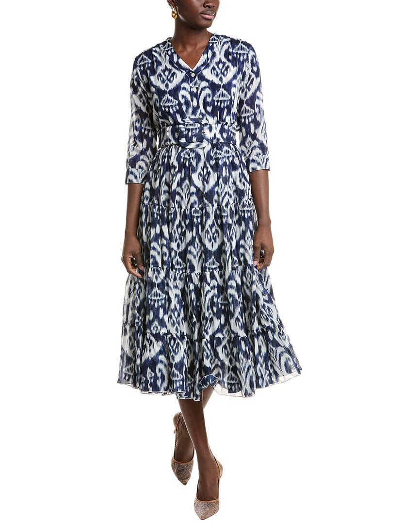 【関税込み】SAMANTHA SUNG EDEN' DRESS Samantha Sung Eden Tiered Botanical-Print Cotton Maxi Dress