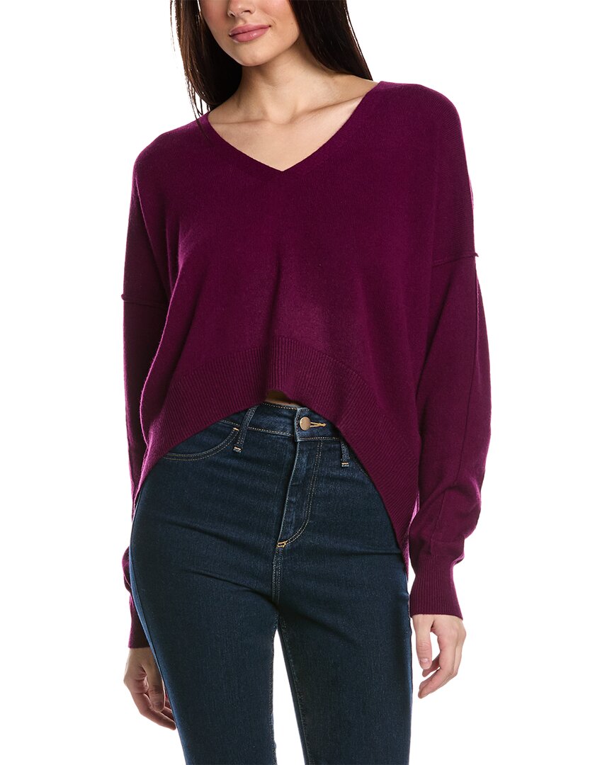 Shop Brodie Cashmere Clara Cashmere Sweater In Purple