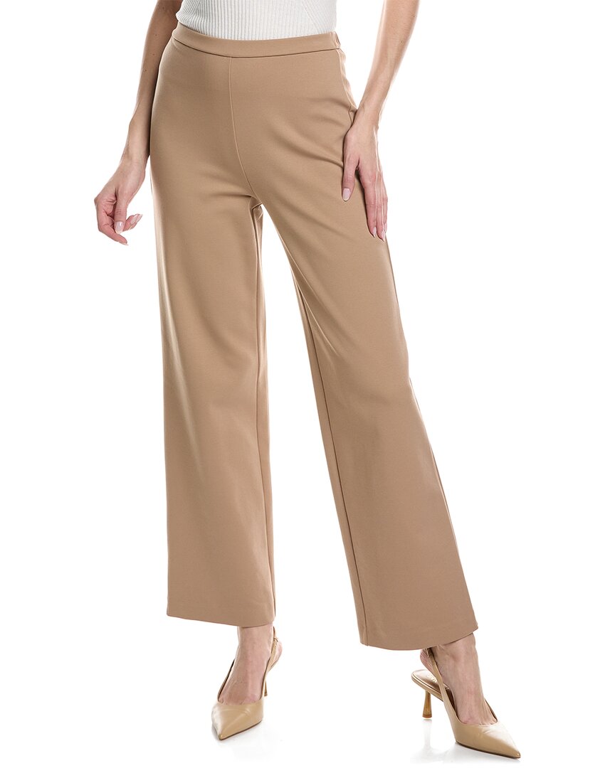 St John St. John Stretch Soft Twill Pant In Brown