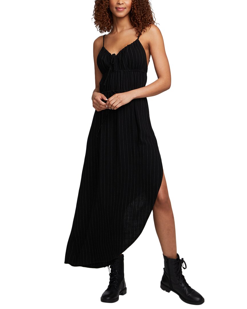 Shop Chaser Beverly Pinstripe Shirley Linen-blend Slip Dress