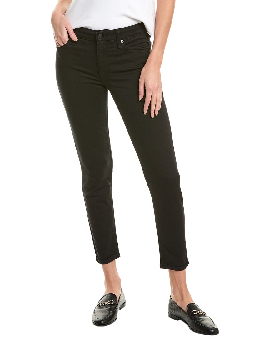 Rag & Bone Alex Worn Black High-rise Straight Jean In Black