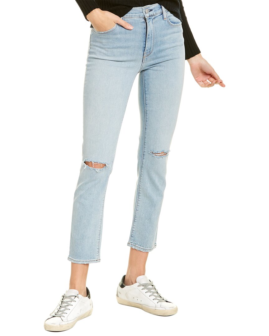 Image of HUDSON Jeans Barbara Worn Strangers High-Rise Crop Straight Leg Jean