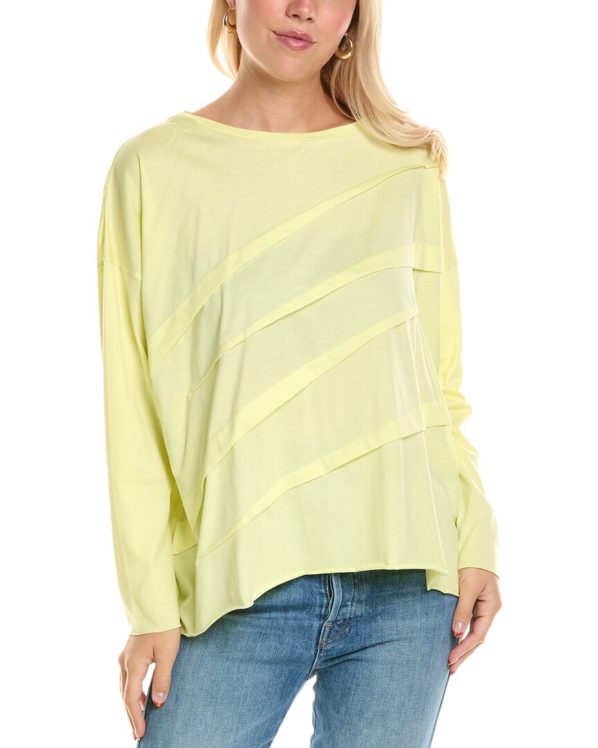 Planet Boxy Tucked T-shirt In Yellow