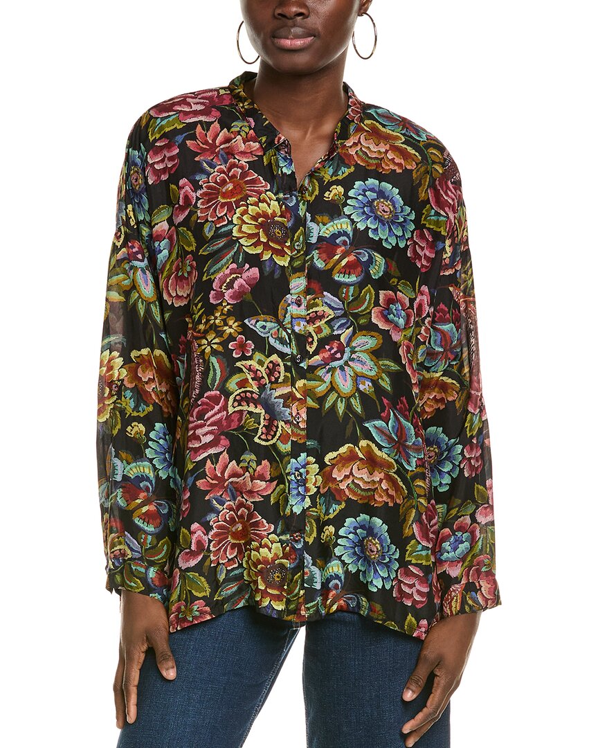 Johnny Was Audrey Silk Blouse