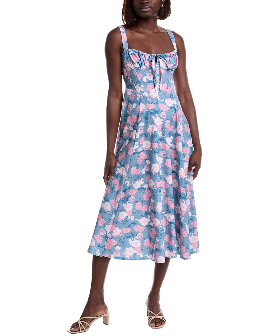 Luxe Always Midi Dress In Blue