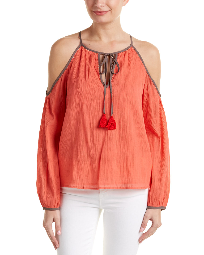 Image of Christophe Sauvat Kim Cold-Shoulder Top