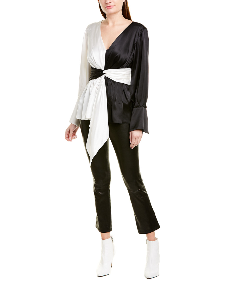 Image of PRABAL GURUNG Jimile Silk Top