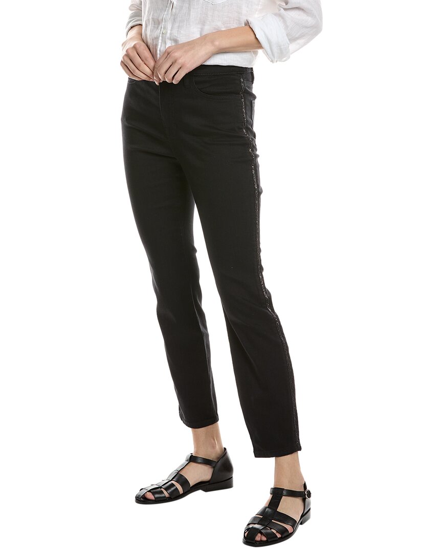 Tommy Bahama Leila Black Tux High-rise Ankle Pant In Black
