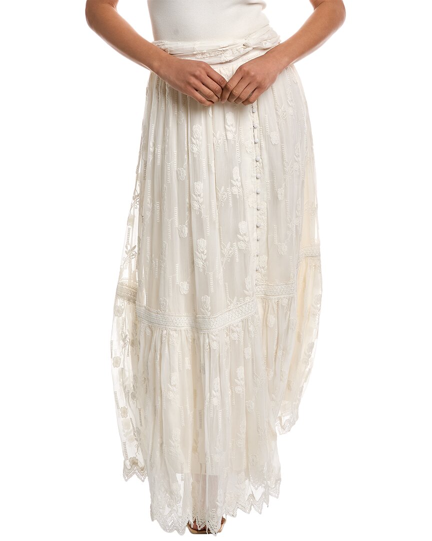 Shop Rococo Sand Maxi Skirt In White