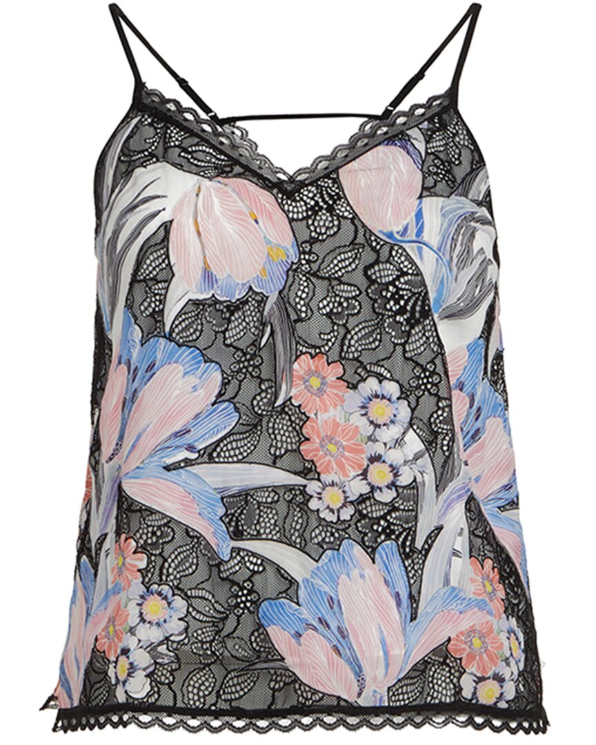 Reiss Cali Colorful Floral Top In Multi
