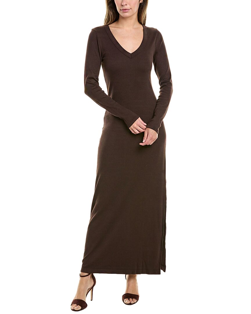 Michael Stars Fowler V-neck Cami Maxi Dress In Brown