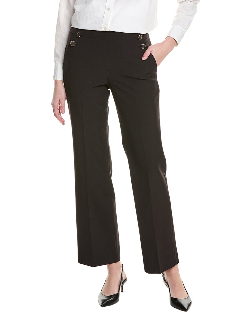 Elie Tahari The Jolie Straight Pants In Black